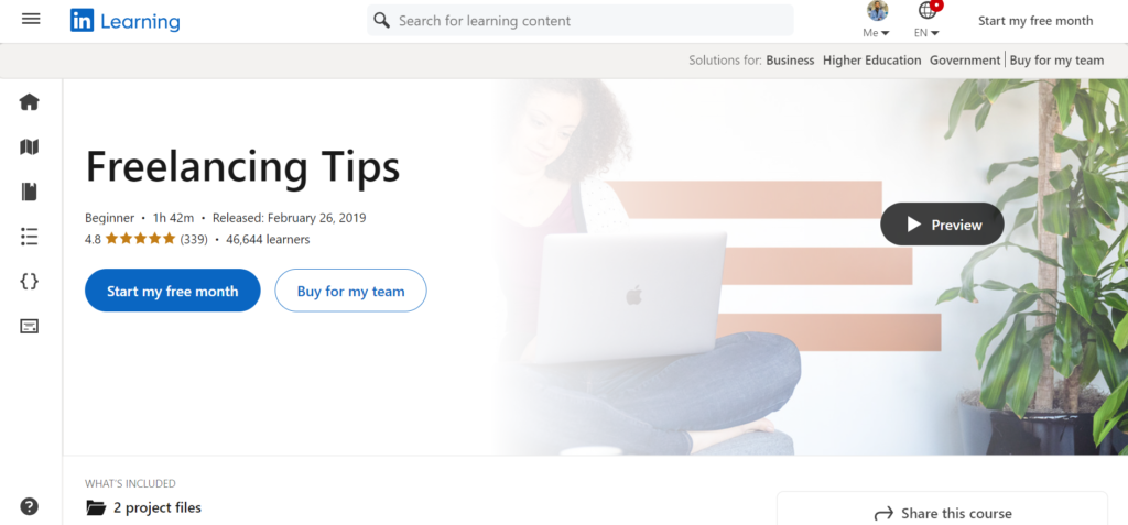 Best course on Freelancing Tips