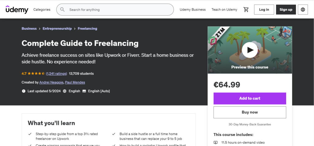 Complete Guide to Freelancing by Udemy