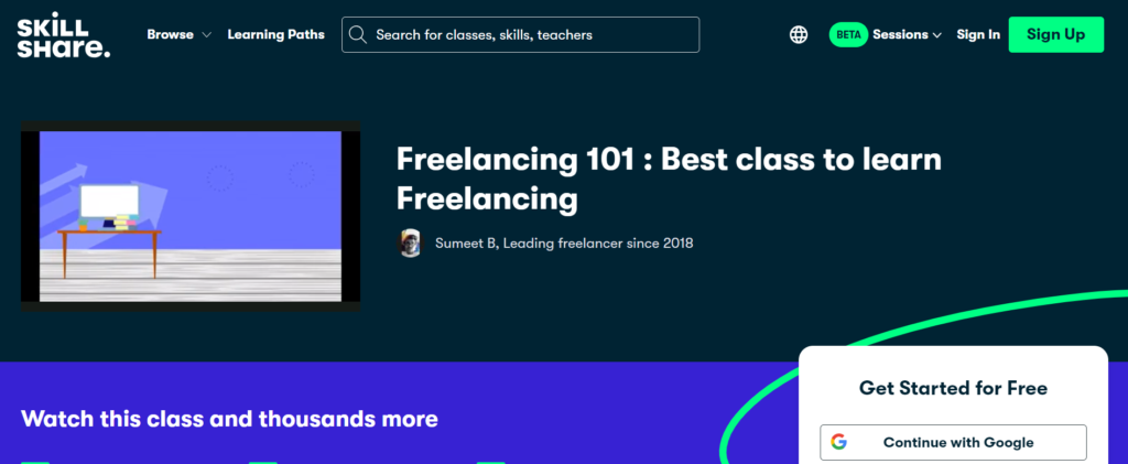 Freelancing 101 Best course