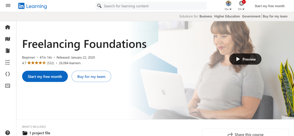 Freelancing Foundations Online Course