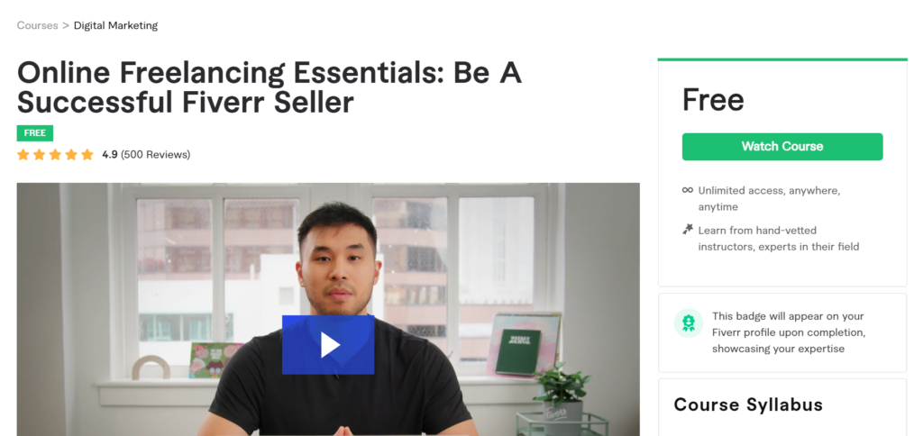 Online Freelancing Essentials Be a Successful Fiverr Seller by Fiverr Learn