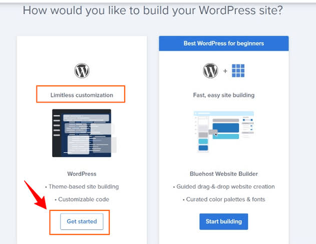 Getting started with Bluehost blog building