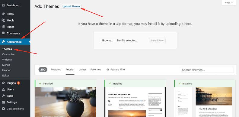 How to upload themes directly from your device