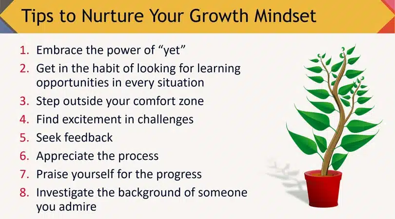 developing the right mindset